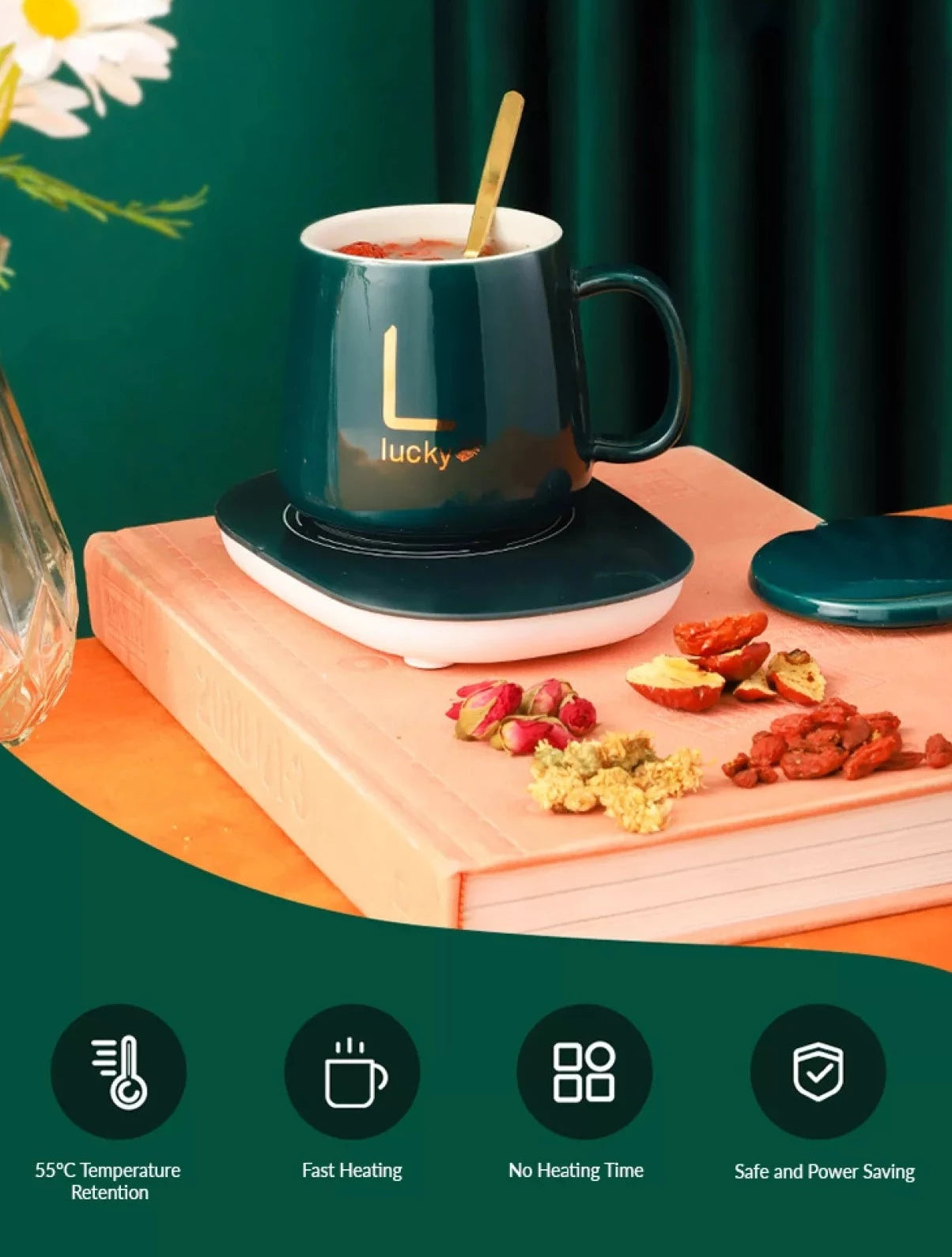 Pack de tasses en céramique pour garder vos boissons au chaud. - X10 Maroc - Livraison gratuite -