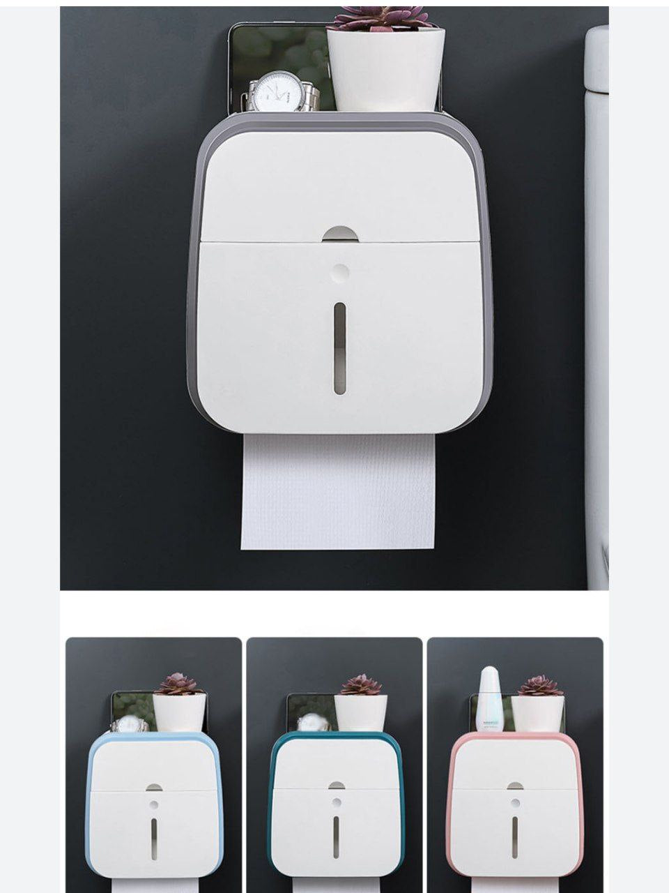 X10-Boîte à papier toilette murale