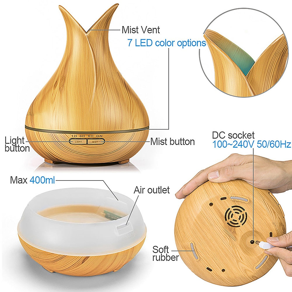 Humidificateur d'air aroma diffuseur - X10 Maroc - Livraison gratuite -