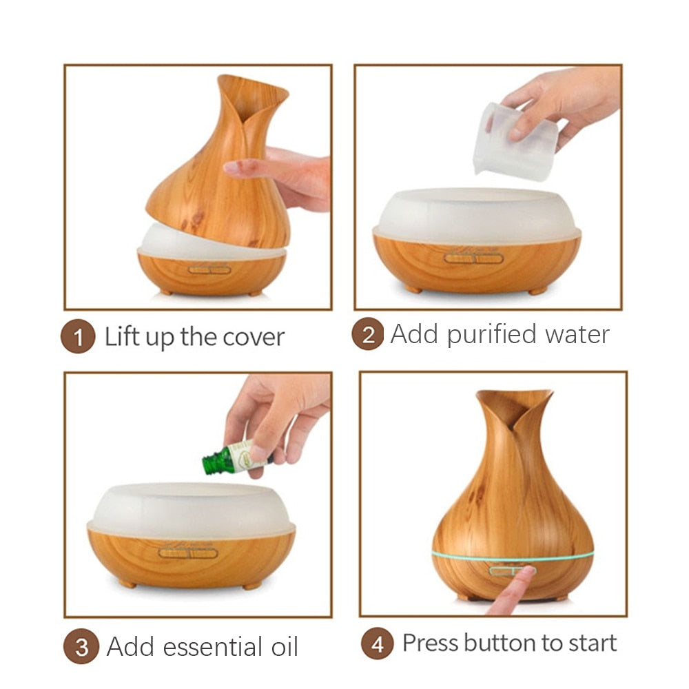 Humidificateur d'air aroma diffuseur - X10 Maroc - Livraison gratuite -
