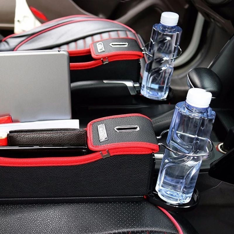 Organisateur de siège de voiture, multifonctionnel avec double chargement USB