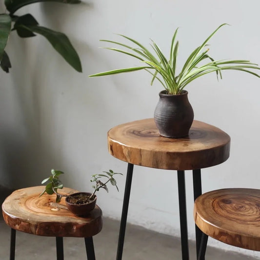 Table basse vintage en bois