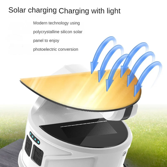 Lampe de poche de charge solaire à LED