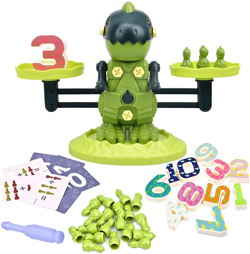 Équilibre Dinosaure - Jeu de maths pour enfants - X10 Maroc - Livraison gratuite -