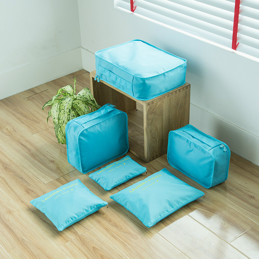X10 - Voyage Organisé Sacs 6 pièces - X10 Maroc - Livraison gratuite - Bleu