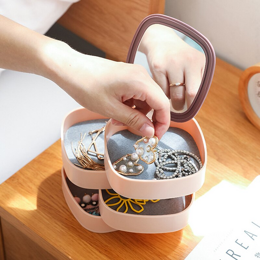 Miroir et boîte à accessoires rotative - X10 Maroc - Livraison gratuite -