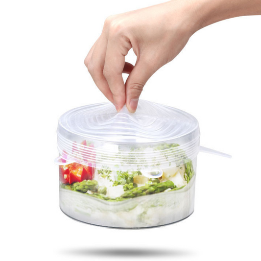 Couvercles Alimentaires en Silicone (6 Pièces) - X10 Maroc - Livraison gratuite -