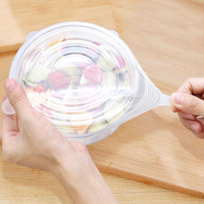 Couvercles Alimentaires en Silicone (6 Pièces) - X10 Maroc - Livraison gratuite -