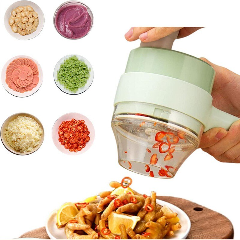 X10-Coupe-légumes électrique 4 en 1 - X10 Maroc - Livraison gratuite -