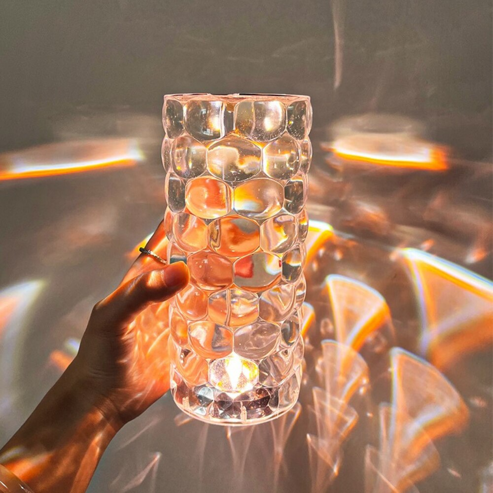 Lampe de table en cristal en forme de larme - X10 Maroc - Livraison gratuite -
