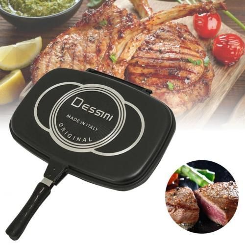 Dessini Poêle à Grille Double Face Dessini Antiadhésif 36cm - X10 Maroc - Livraison gratuite -