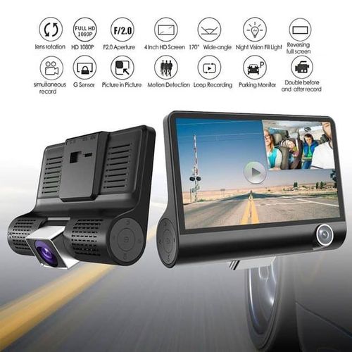 DVR 3 Caméra De Voiture Vidéo Full HD 1080P