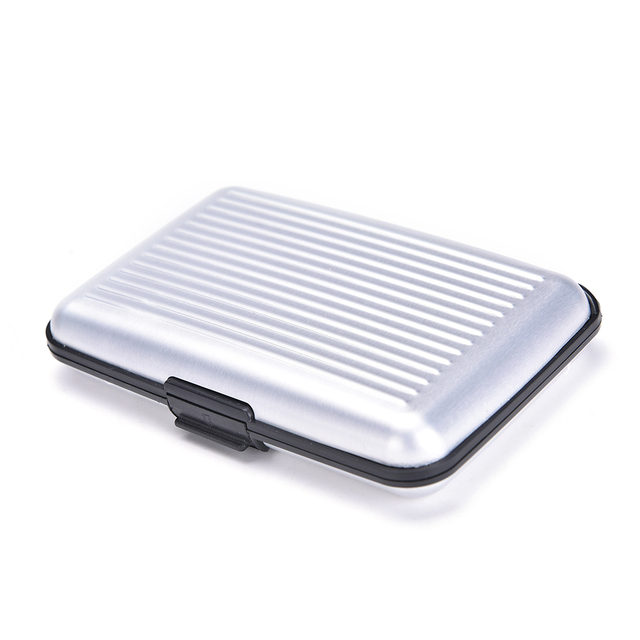 Porte-cartes en Aluminium - X10 Maroc - Livraison gratuite - Gris