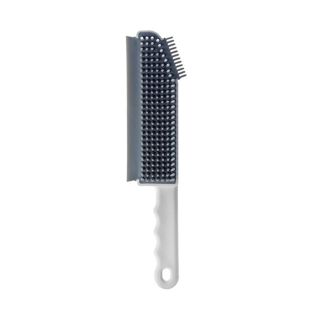 Brosse et grattoir en silicone 3 en 1 - X10 Maroc - Livraison gratuite - Blanc