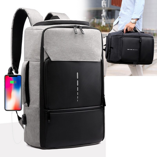 X10-Sac à dos d'affaires avec Port USB - X10 Maroc - Livraison gratuite - Grise