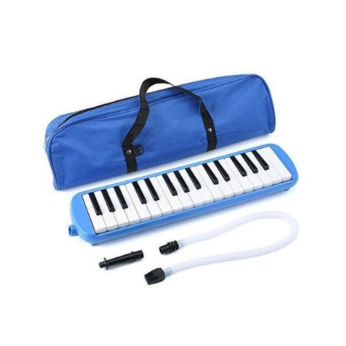 Mélodica 32 touches mélodica clavier flûte tube piano avec étui - X10 Maroc - Livraison gratuite - Bleu