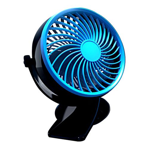 Ventilateur de voiture universel à double tête, contrôle à trois vitesses, USB - X10 Maroc - Livraison gratuite -