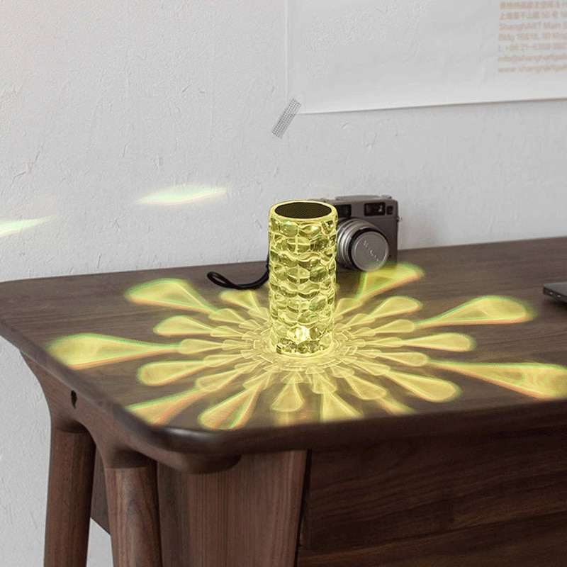 Lampe de table en cristal en forme de larme - X10 Maroc - Livraison gratuite -