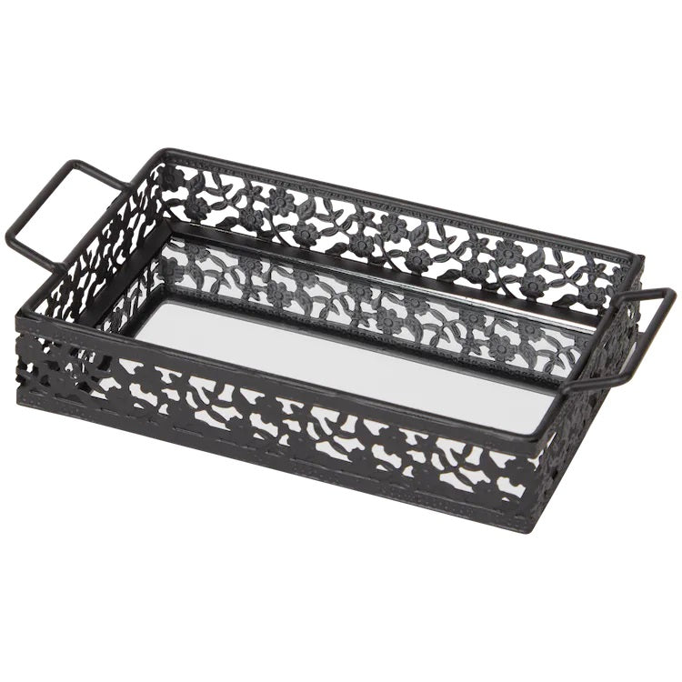 X10 - Mini plateau à miroir - X10 Maroc - Livraison gratuite - Noir