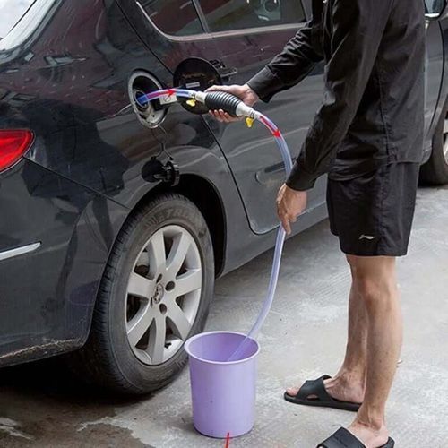 Pompe à main portative de transfert de carburant de voiture