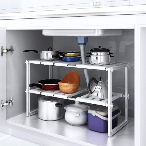 Étagère de cuisine télescopique réglable multifonctionnelle pour le rangement sous l'évier - X10 Maroc - Livraison gratuite -