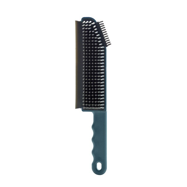 Brosse et grattoir en silicone 3 en 1 - X10 Maroc - Livraison gratuite - Bleu