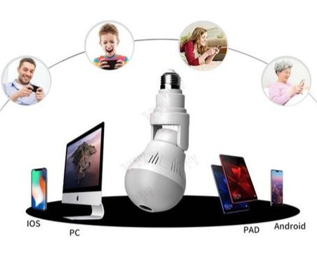 Caméra télécommandée 1080P, caméra ampoule HD wifi sans fil - X10 Maroc - Livraison gratuite -