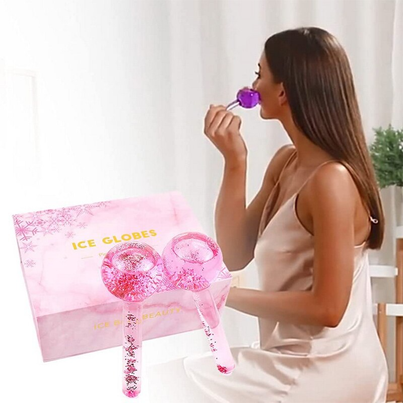 Rouleau de massage Facial en cristal ( 2 pièces) - X10 Maroc - Livraison gratuite -