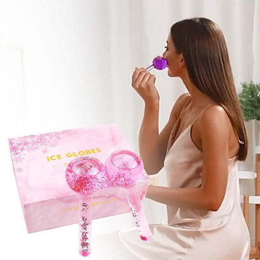 Rouleau de massage Facial en cristal ( 2 pièces) - X10 Maroc - Livraison gratuite -