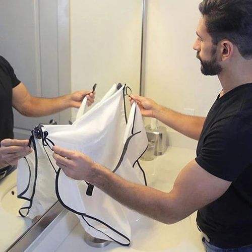 Tablier de barbier et tablier de coiffure imperméables pour civière de salle de bain - X10 Maroc - Livraison gratuite -