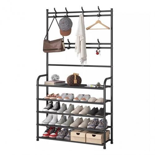 2 in 1 Portant Penderie - Rangement Vêtements et chaussures - X10 Maroc - Livraison gratuite -