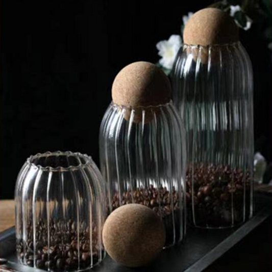 Bocaux de stockage en verre (3ps)