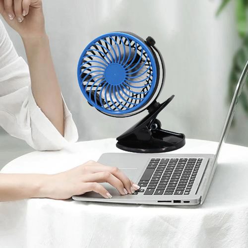 Ventilateur de voiture universel à double tête, contrôle à trois vitesses, USB - X10 Maroc - Livraison gratuite -