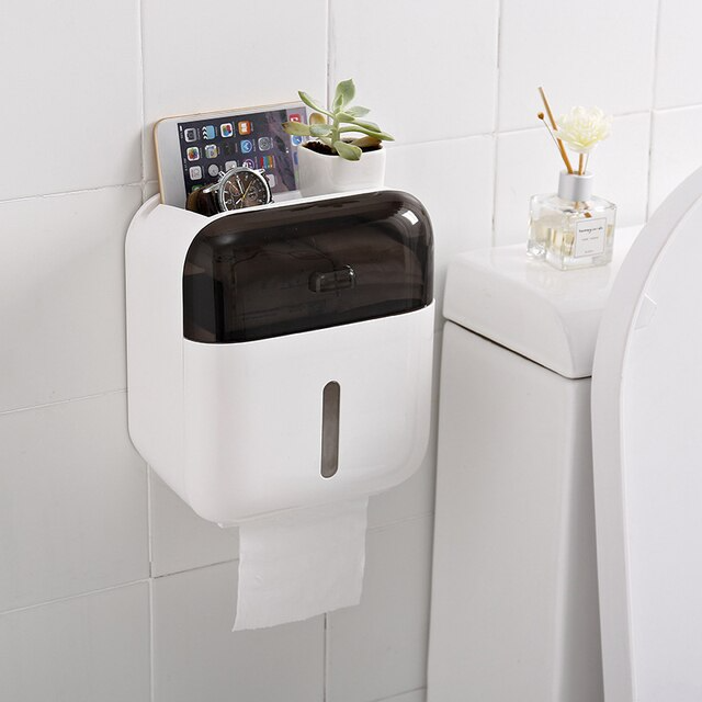 X10-Boîte à papier toilette murale - X10 Maroc - Livraison gratuite - Noir