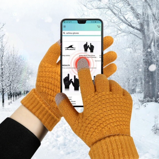 X10-Mitaines tactiles chaudes d'hiver - X10 Maroc - Livraison gratuite - Orange