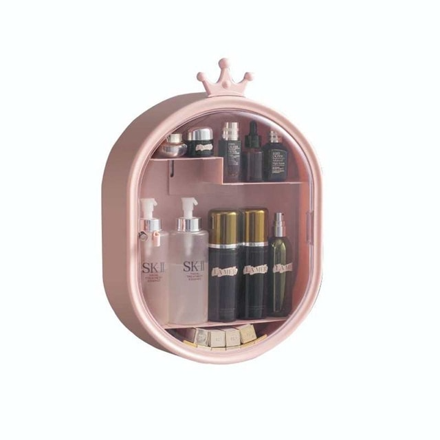 X10-Storage Box cosmétique - X10 Maroc - Livraison gratuite - Rose