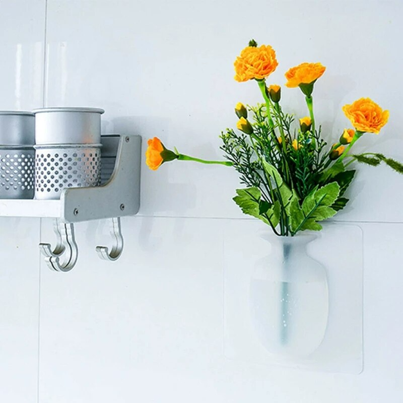 Vase de fleurs en Silicone mural - X10 Maroc - Livraison gratuite -