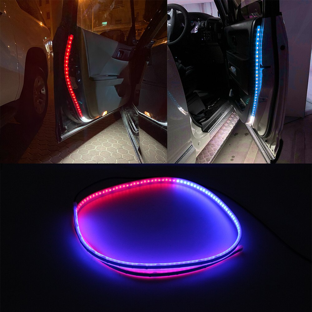 Bande lumineuse LED rouge et bleue - X10 Maroc - Livraison gratuite -
