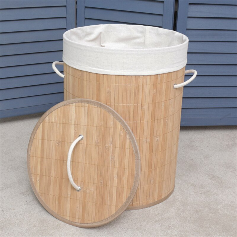 Panier à linge en bambou naturel - X10 Maroc - Livraison gratuite -