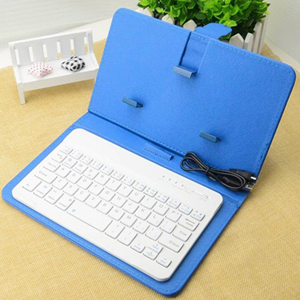 Étui de protection avec clavier sans fil - X10 Maroc - Livraison gratuite - Bleu