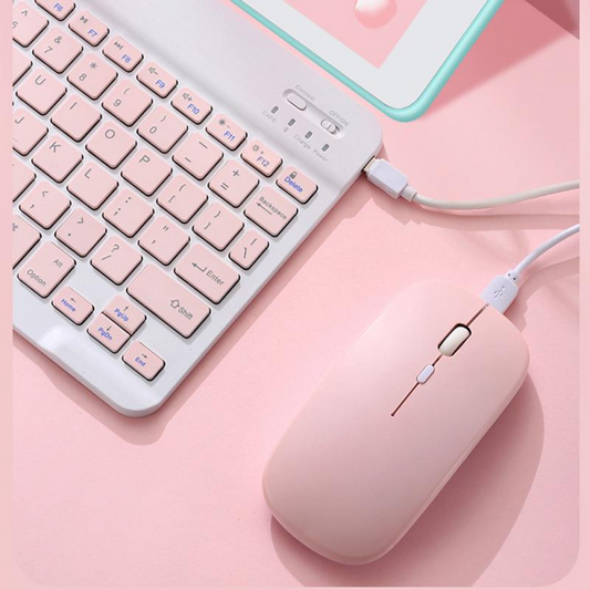 Clavier et souris sans fil de X10 - X10 Maroc - Livraison gratuite - Rose