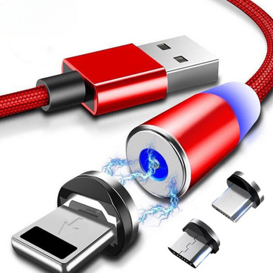 Câble de charge magnétique 3en1 - X10 Maroc - Livraison gratuite -