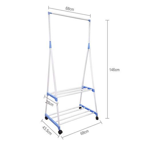 Porte-vêtements triple amovible multifonctionnel avec roues autoportant - X10 Maroc - Livraison gratuite -
