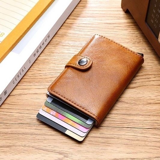 X10-Portefeuille de poche antivol - X10 Maroc - Livraison gratuite - Marron