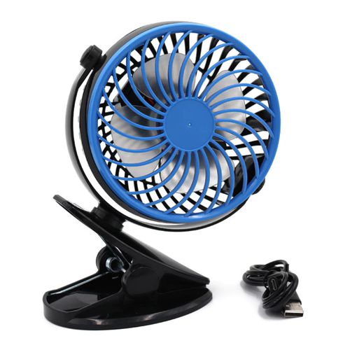 Ventilateur de voiture universel à double tête, contrôle à trois vitesses, USB - X10 Maroc - Livraison gratuite -