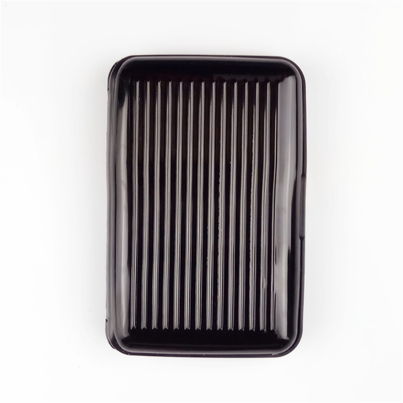Porte-cartes en Aluminium - X10 Maroc - Livraison gratuite - Noir