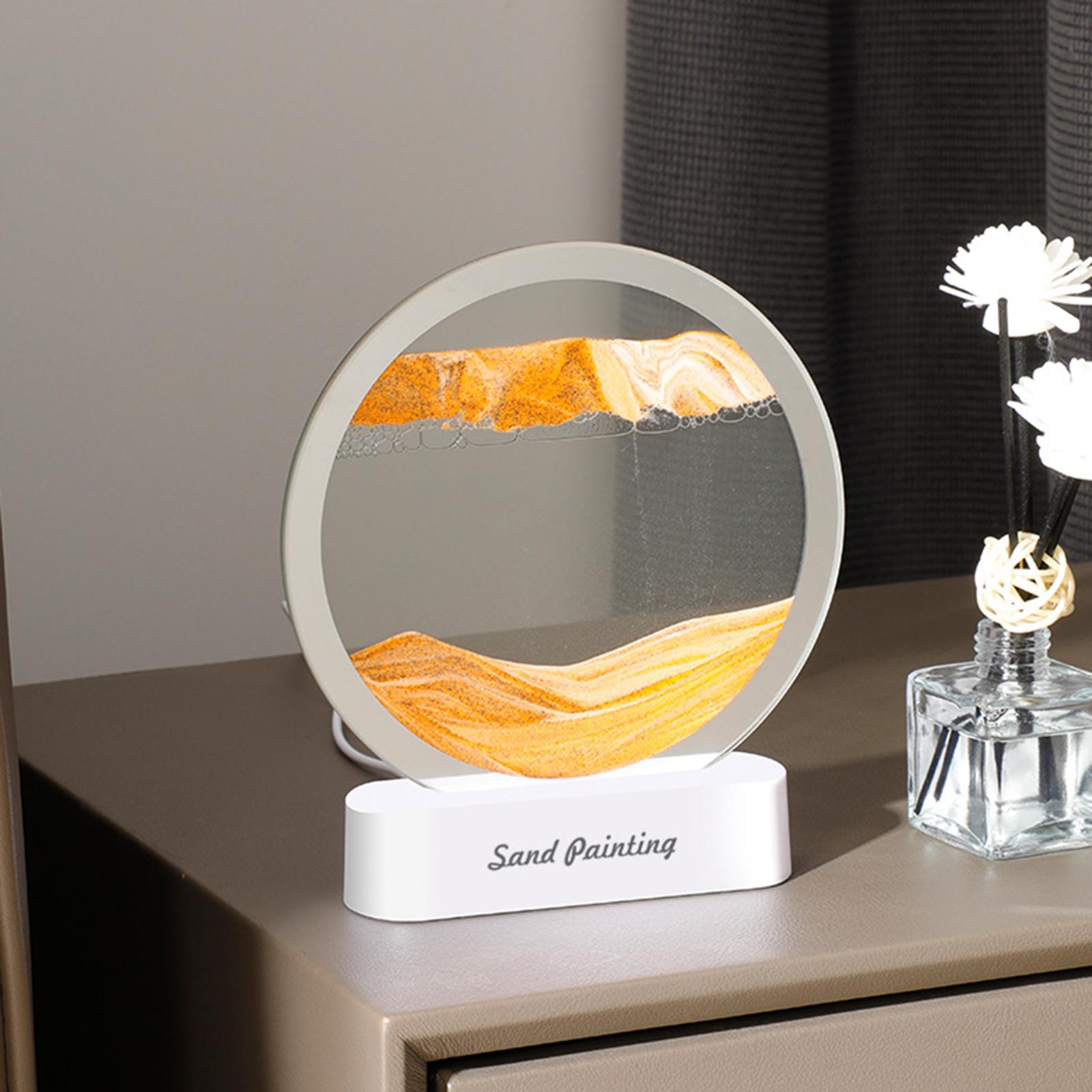 Veilleuse 3D ronde dynamique pour décoration - X10 Maroc - Livraison gratuite - Jaune
