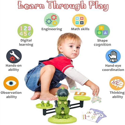 Équilibre Dinosaure - Jeu de maths pour enfants - X10 Maroc - Livraison gratuite -