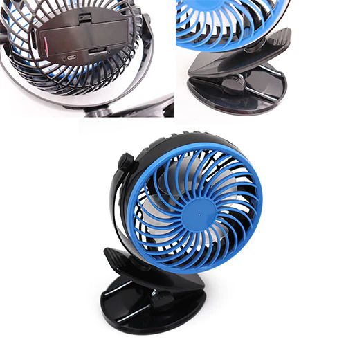 Ventilateur de voiture universel à double tête, contrôle à trois vitesses, USB - X10 Maroc - Livraison gratuite -