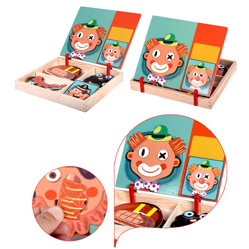 X10-Jouet de Puzzle magnétique en bois - X10 Maroc - Livraison gratuite -